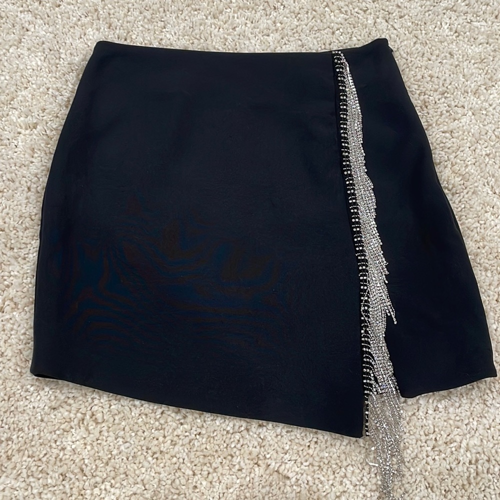 Rhinestone Fringe Mini Skirt 💎